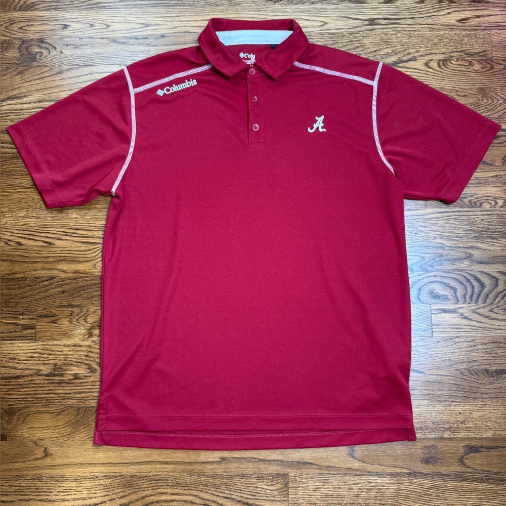 Columbia Men's Alabama Crimson Tide Polo Shirt Size Large